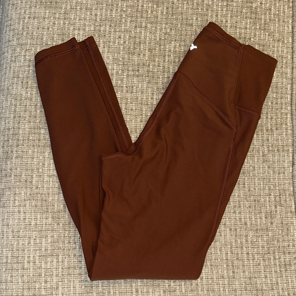 Old Navy Active Medium High-Rise Rustic Brown Leggings